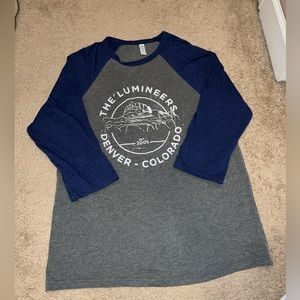 Men’s Lumineers Hipster Denver Baseball Tee - Size Large
